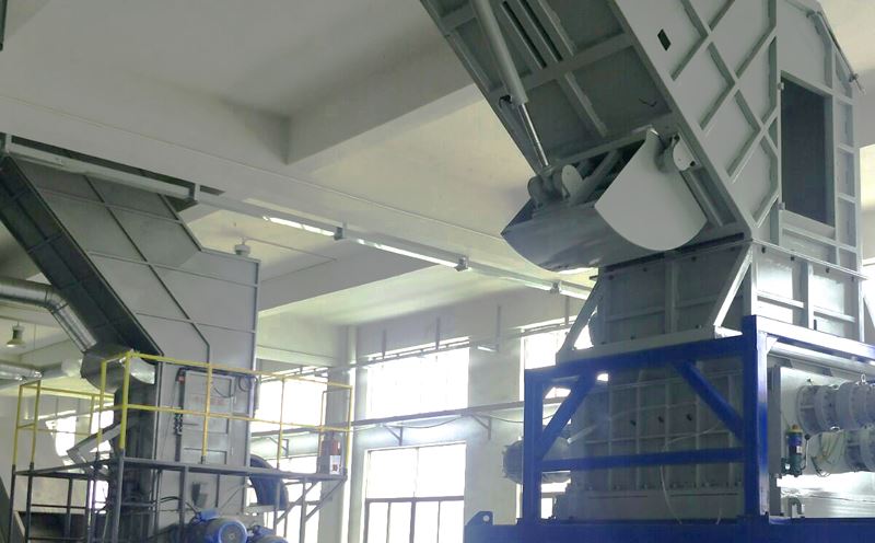 四軸破碎機應用生產(chǎn)線